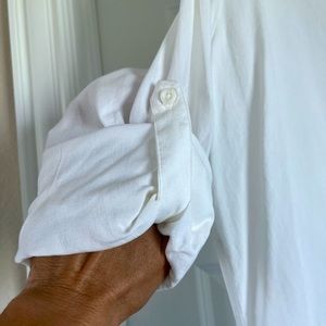 cloth & stone White Long Sleeve Button-Tab Top